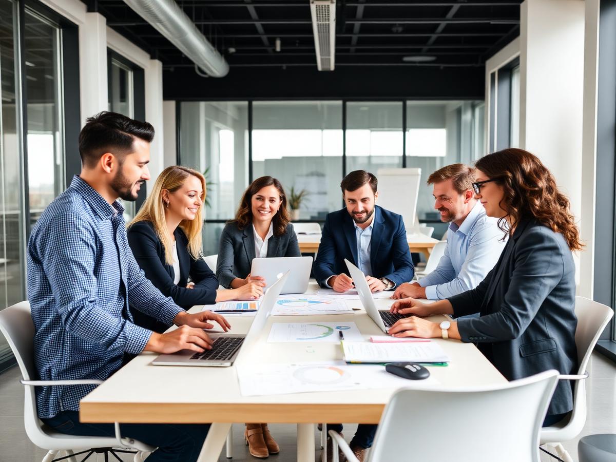 The Home Reach Marketing team reviewing campaign performance